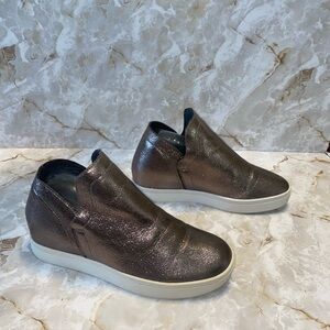 Metallic Platform Sneakers